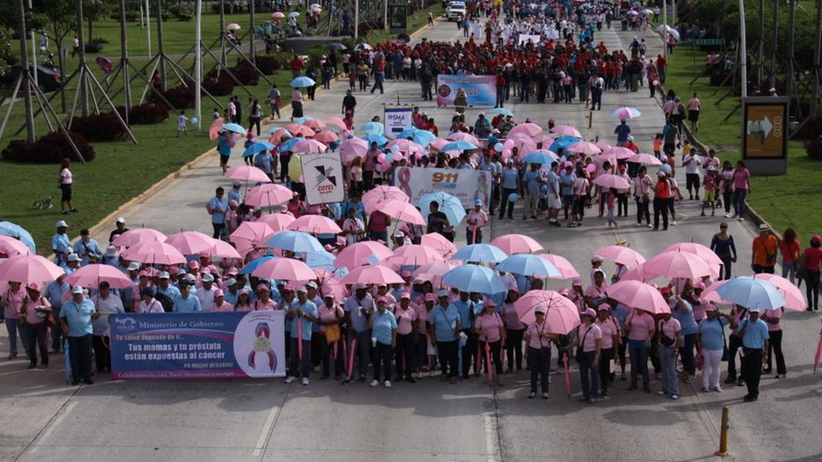 Cinta Costera Se Viste De Rosa Y Celeste En Caminata Por Lucha Contra