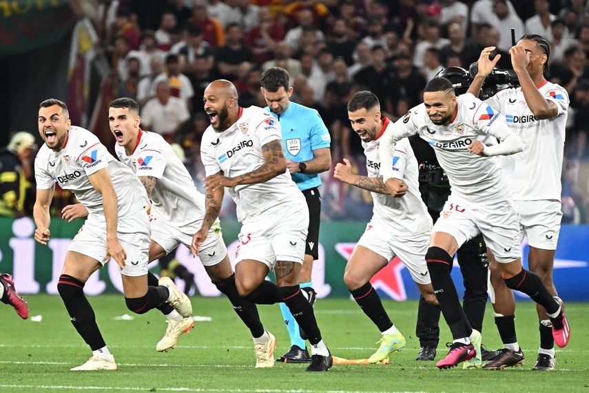 El Sevilla vence a la Roma y se corona campeón de la Europa League