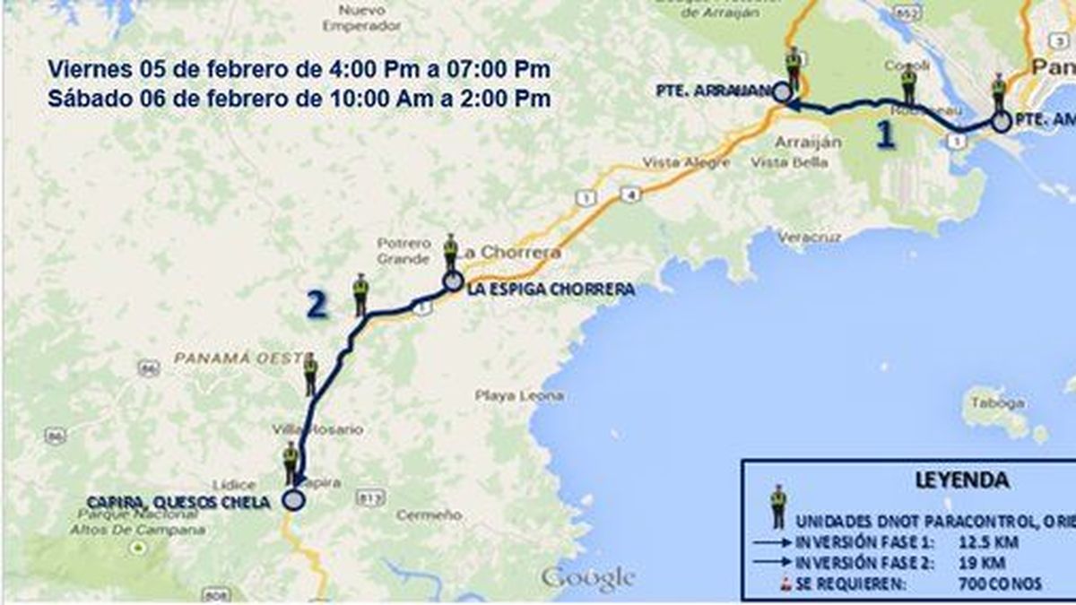 Realizarán inversión de carriles hacia el interior desde este viernes