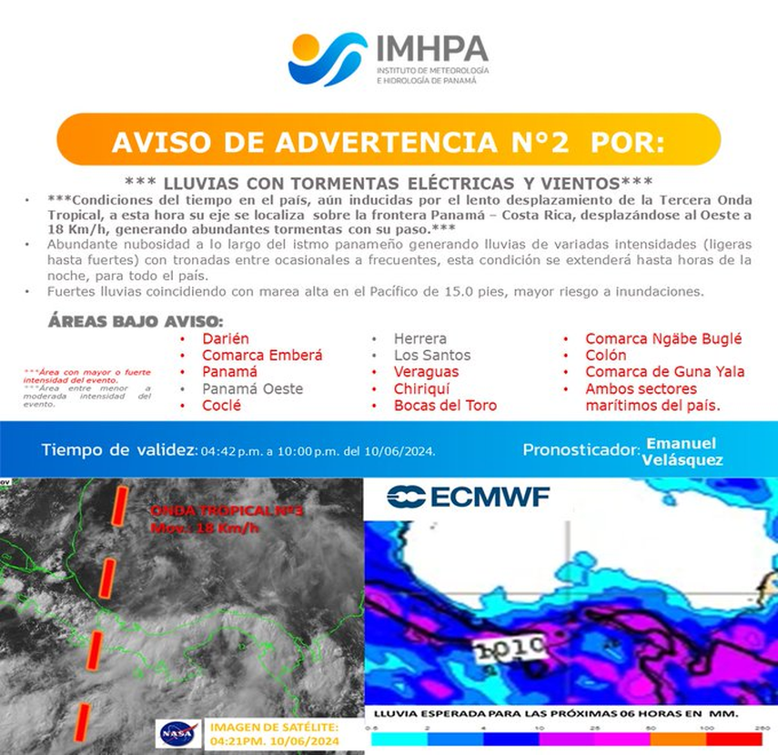 Paso Onda Tropical Por Panam Deja Fuertes Lluvias Y Tormentas