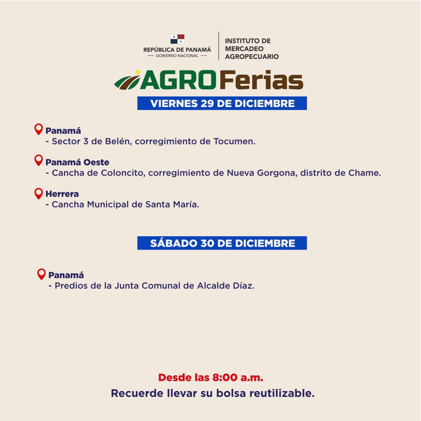 Agroferias Que Se Realizar N Este Fin De Semana En Panam