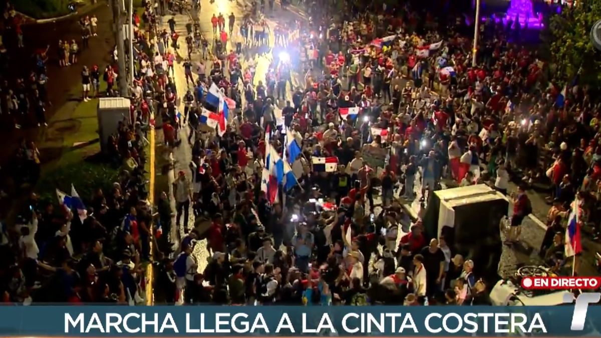 Minera Panamá Protestas en la Cinta Costera