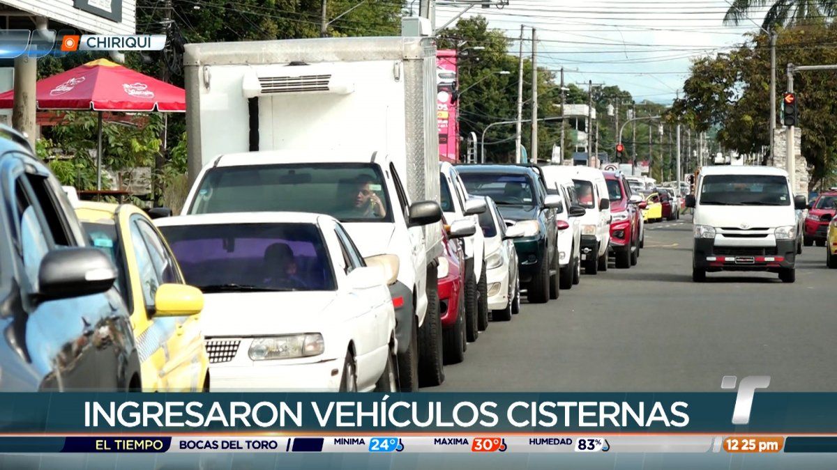 Conductores De Chiriqu Forman Largas Filas Para Comprar Combustible