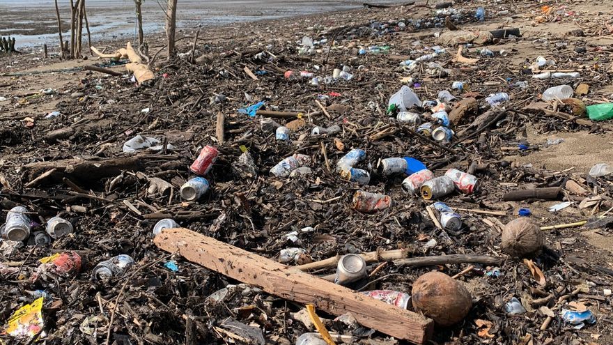 En la zona baja del Río Juan Díaz, especialmente en su desembocadura, se puede ver el impacto de la contaminación. Foto/Audubon Panamá En la zona baja del Río Juan Díaz, especialmente en su desembocadura, se puede ver el impacto de la contaminación. Foto/Audubon Panamá