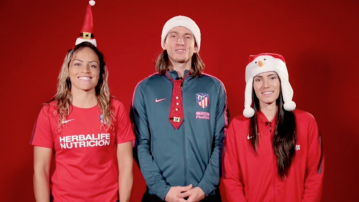 Jugadores y jugadoras del Atlético de Madrid envían saludo a sus seguidores