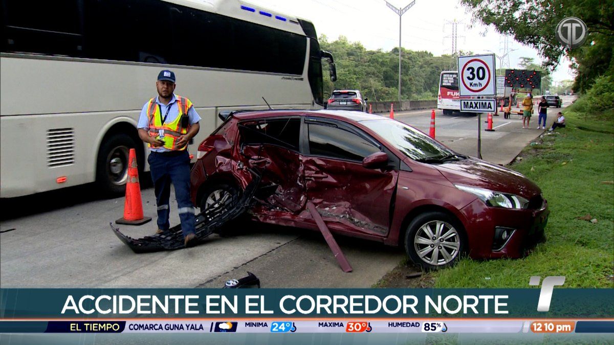 Accidente en el Corredor Norte deja varios heridos