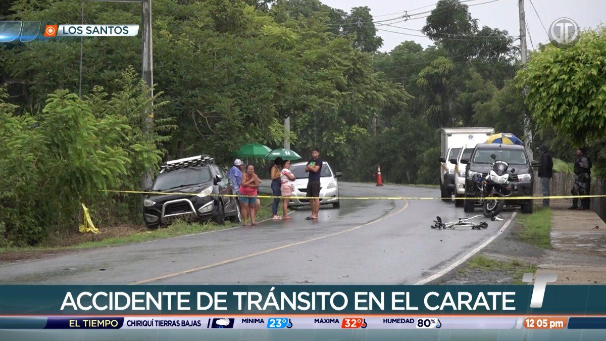 Ciclista muere atropellado en El Carate de Las Tablas