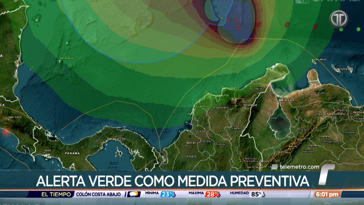 Sinaproc declara alerta verde por influencia indirecta de la tormenta tropical Melissa