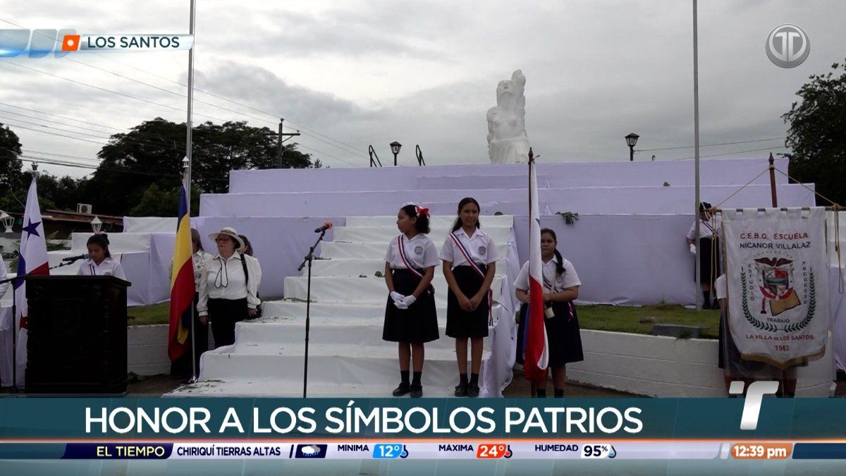 La Villa de Los Santos celebra el Día de los Símbolos de la Nación