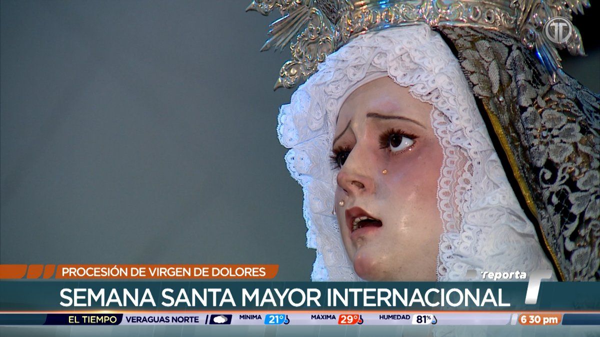 Preparativos para la Procesión de la Virgen de los Dolores