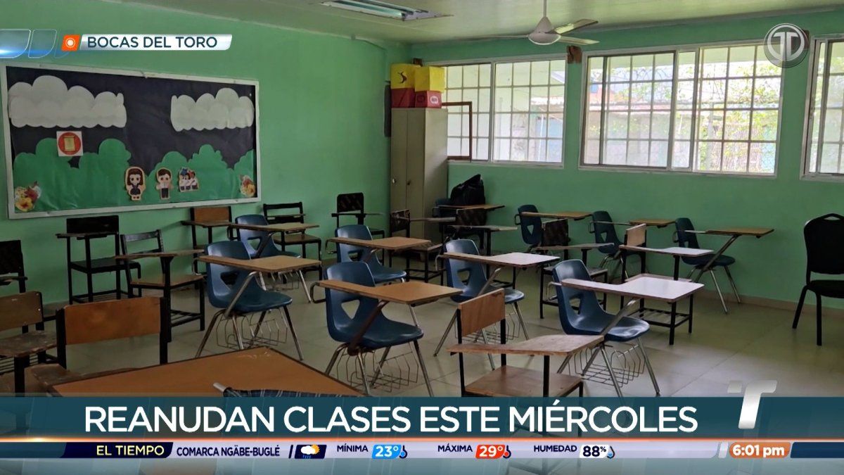 Se reanudan las clases en Bocas del Toro
