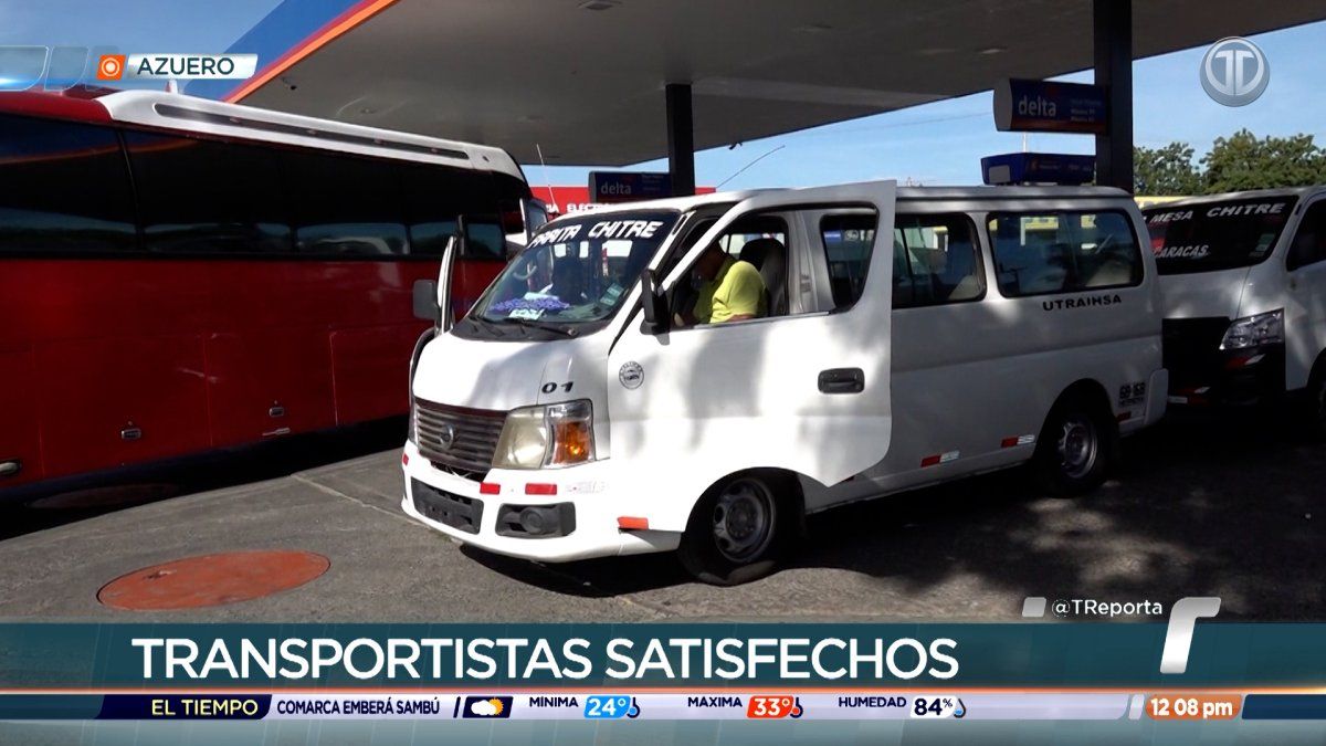 En Azuero los transportistas expresan satisfacción con el subsidio de combustible