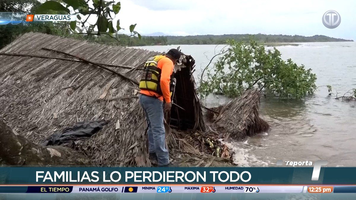 Varias viviendas afectadas por fuertes lluvias y crecidas de ríos en Calovébora