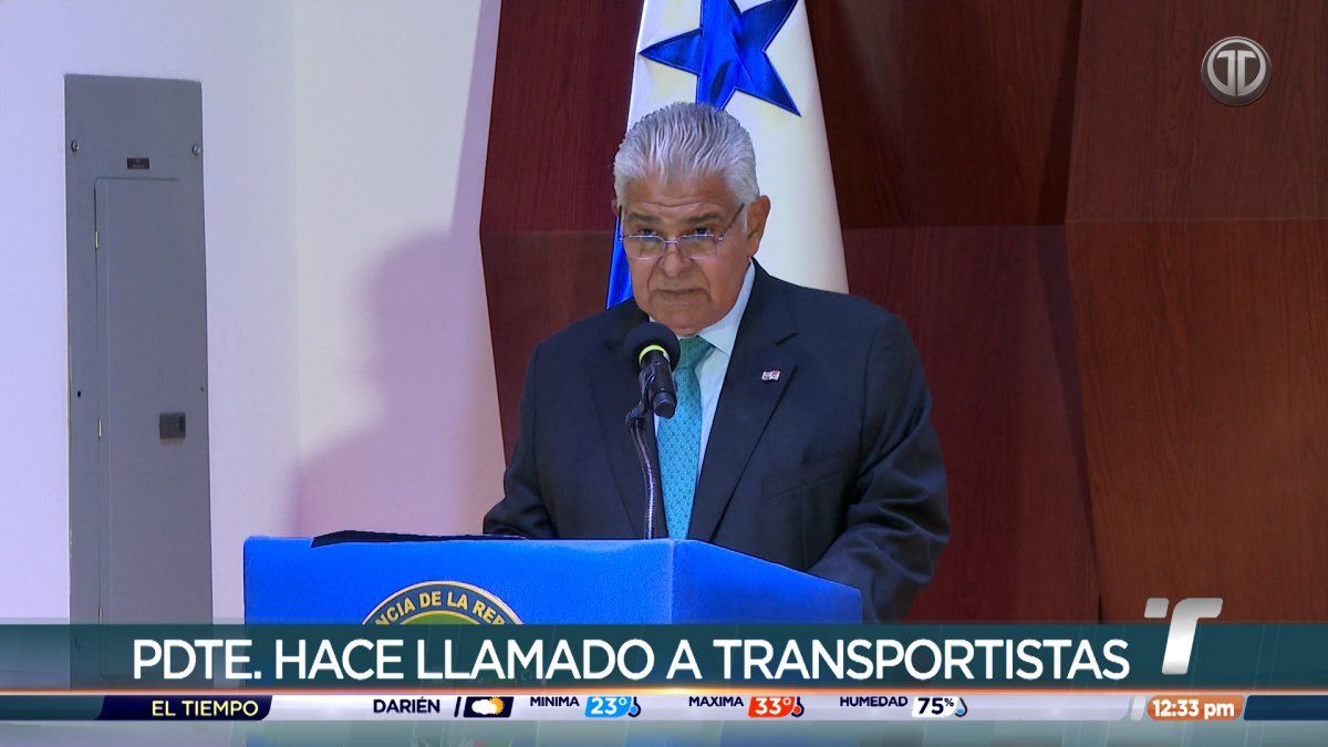 Presidente Mulino insta a transportistas a inscribirse para acceder al subsidio de combustible