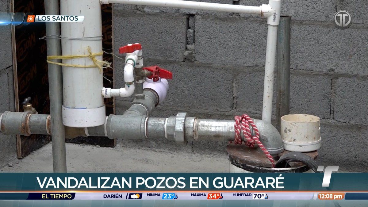 Delincuentes vandalizan pozos en Guararé en medio de la crisis del agua