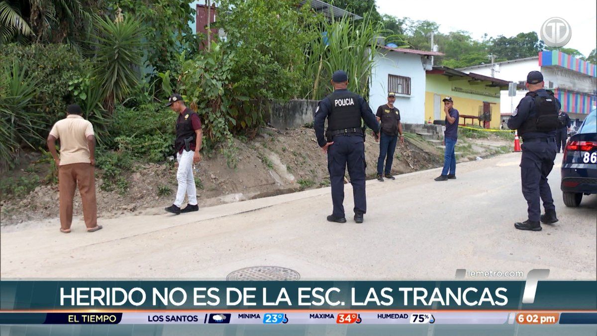 Estudiante resulta herido de bala en Las Trancas