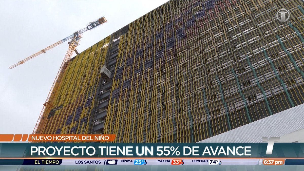 Construcción del nuevo Hospital del Niño presenta 55% de avance
