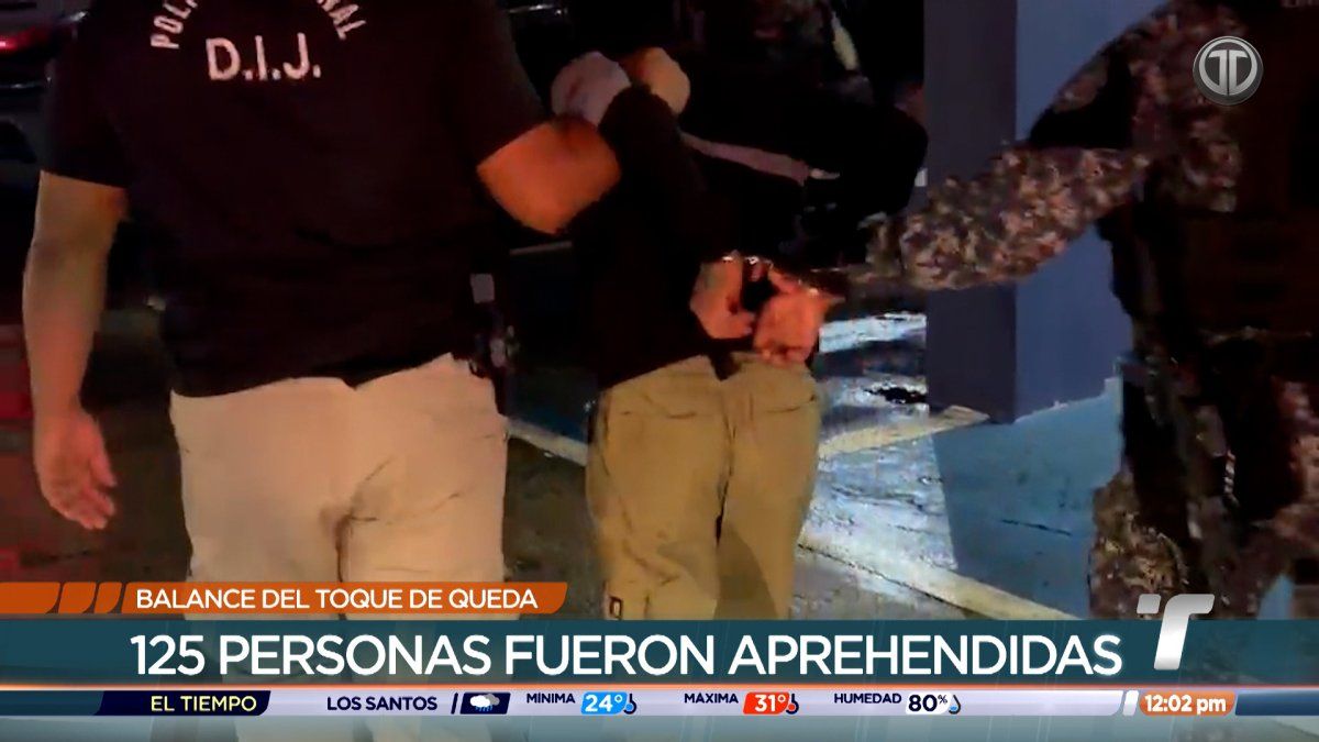 Unas 125 personas aprehendidas por incumplir el toque de queda en Belisario Frías y Arnulfo Arias