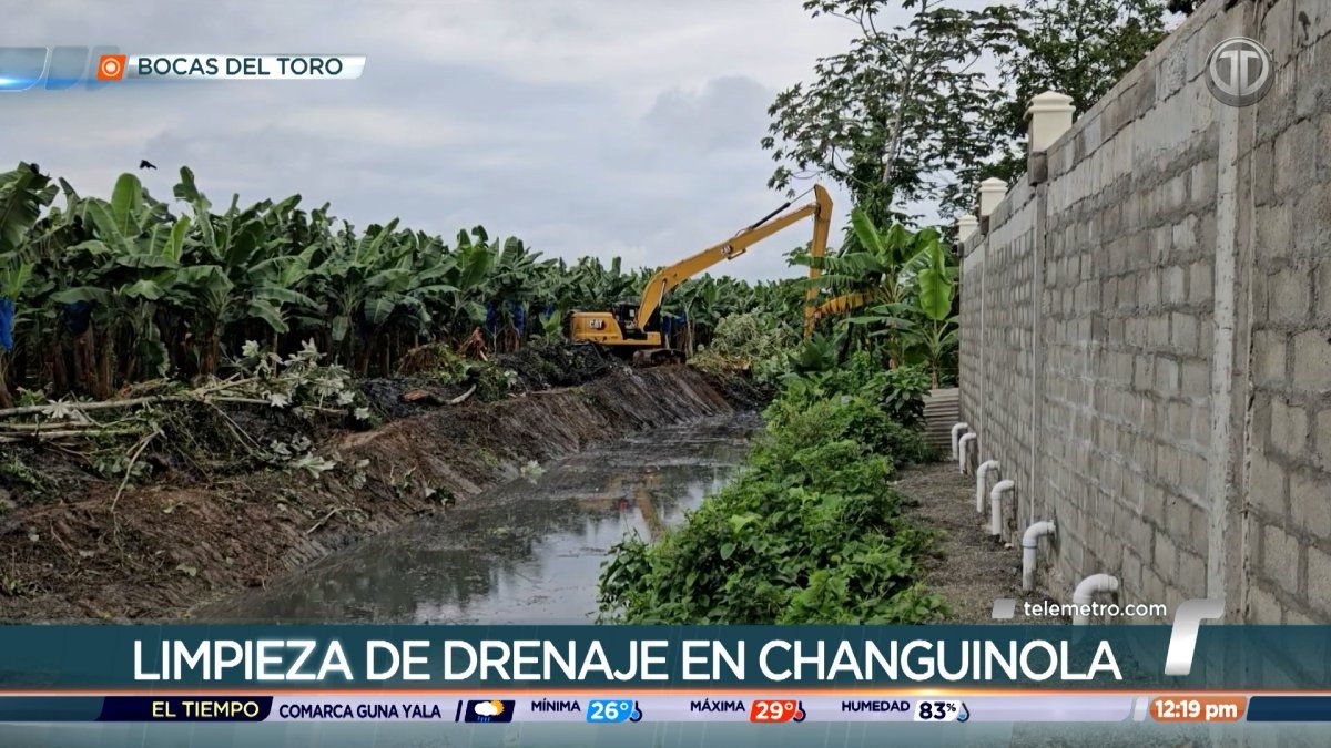 Realizan dragado en drenaje que estaba obstruido en Changuinola