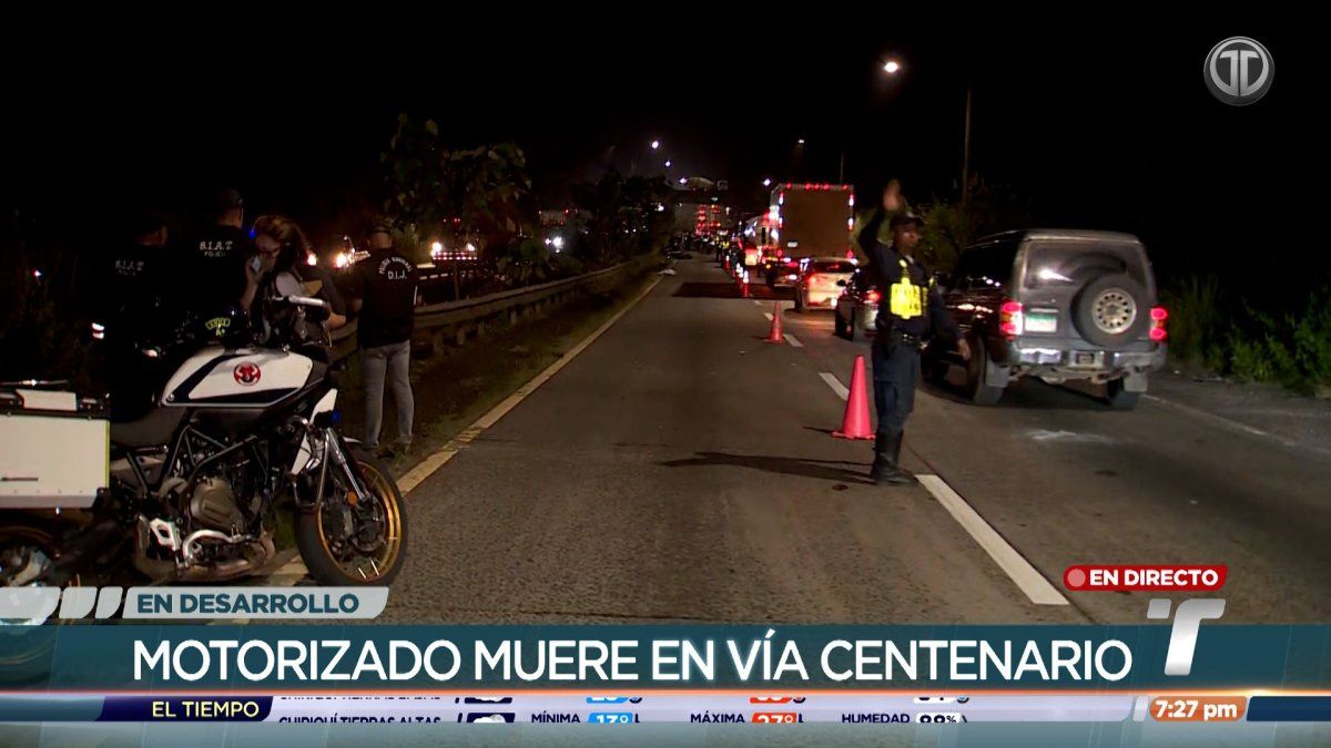 Muere una persona en accidente de tránsito en la vía Centenario