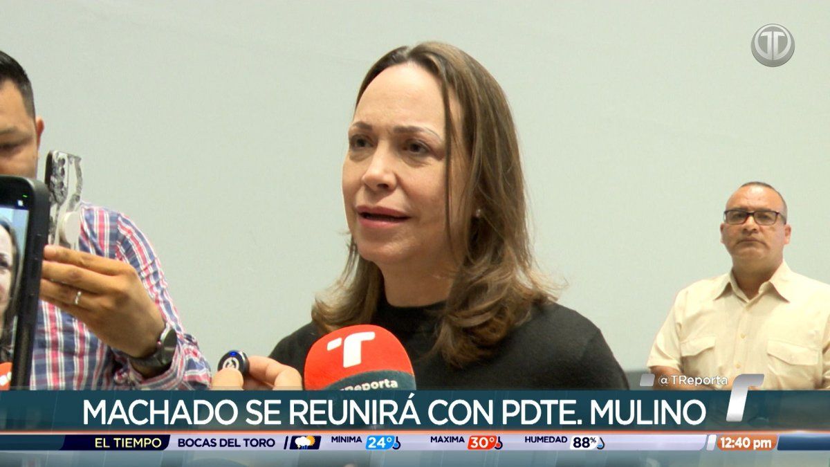 Líder opositora venezolana, María Corina Machado, se encuentra en Panamá