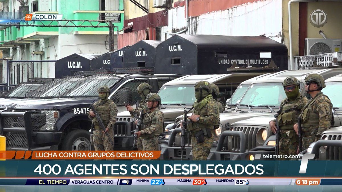 Despliegan a 500 agentes de los estamentos de seguridad en Colón, San Miguelito y Panamá Este
