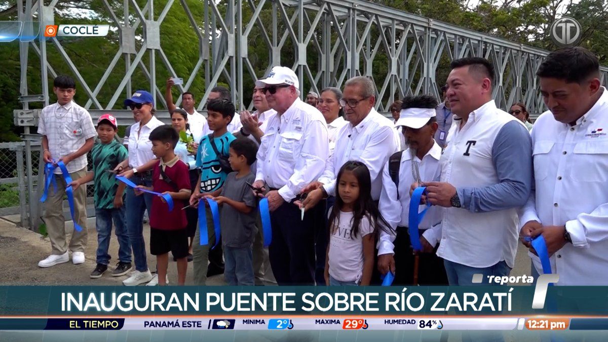 Inauguran puente sobre el Río Zaratí
