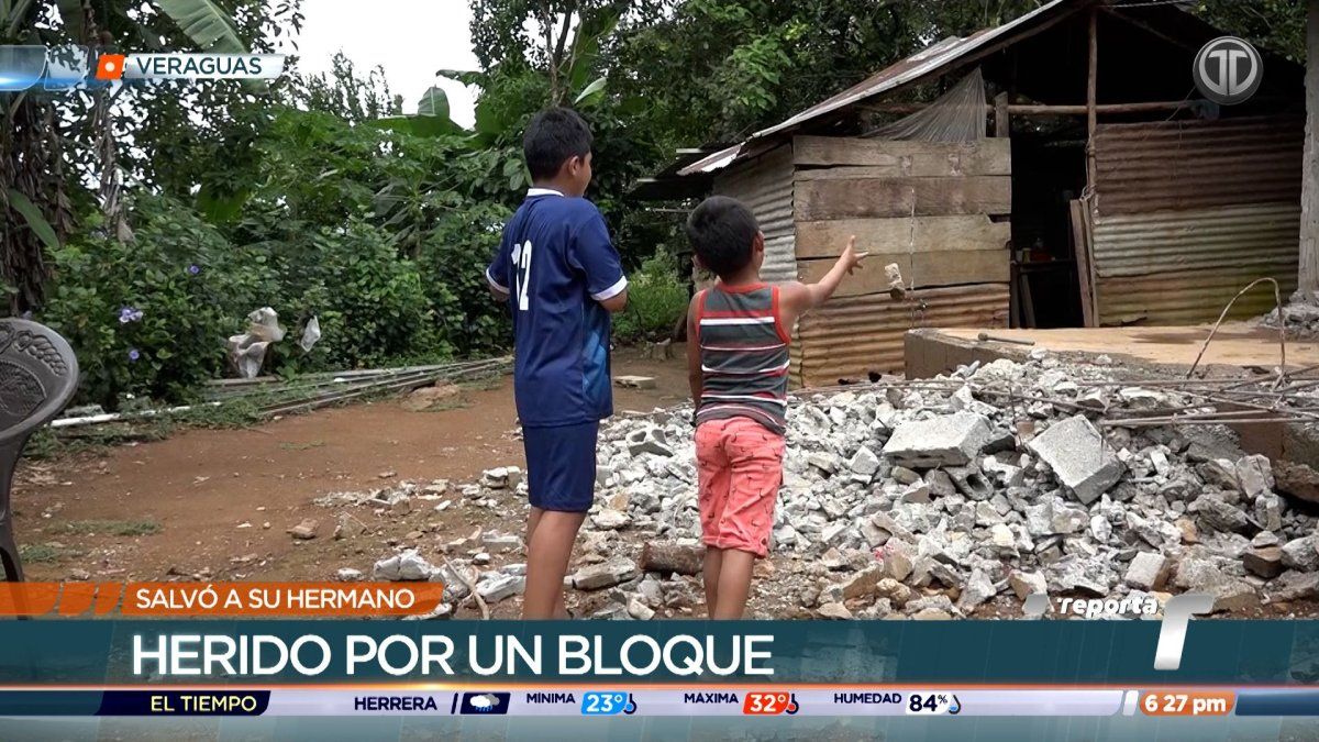 Sismo en Panamá | El niño Manuel salvó a su hermano, resultó herido y perdió un dedo