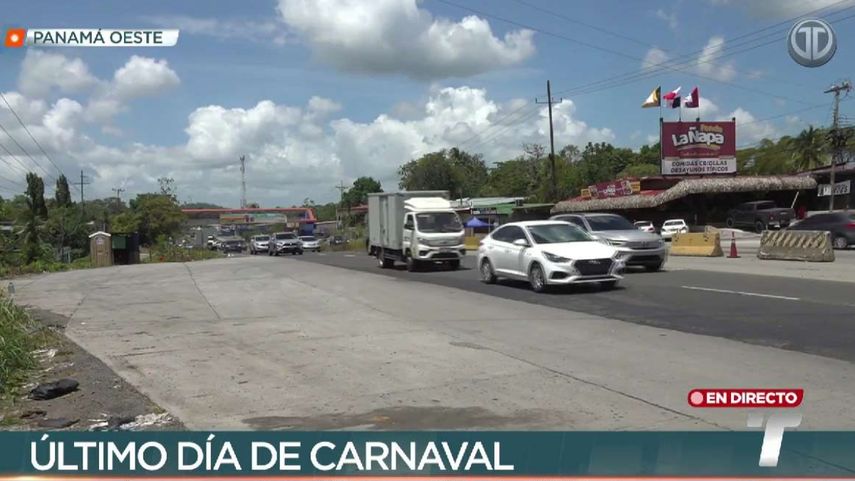 Inicia la inversión de carriles hacia ciudad de Panamá este martes 4 de marzo