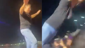 Alcalde brasileño se lanza de un escenario y nadie lo atrapa