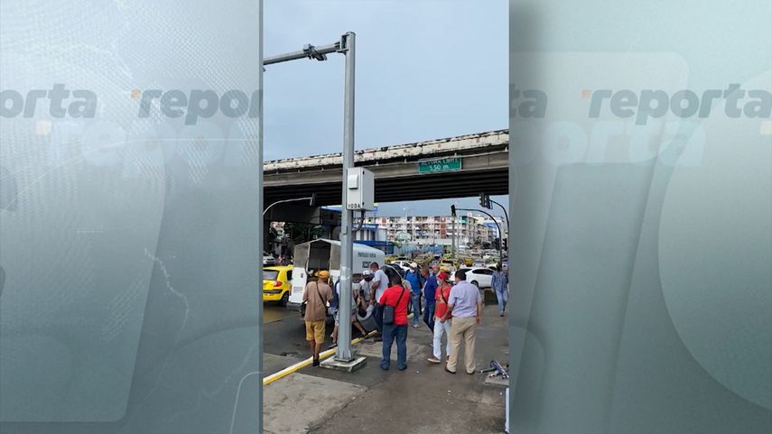 Unidades de la Policía Nacional llegaron al lugar de los hechos.