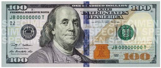 EEUU lanzará este martes nuevo billete de 100 dólares