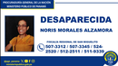Ministerio Público busca a Noris Morales. Ministerio Público busca a Noris Morales.