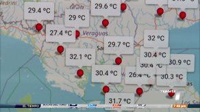 Veraguas es la región con las temperaturas más altas