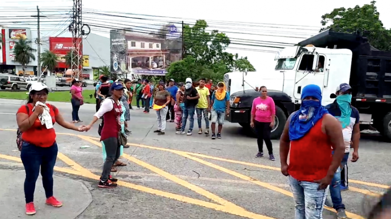 Precaristas protestan en Chiriquí, exigen legalización de tierras