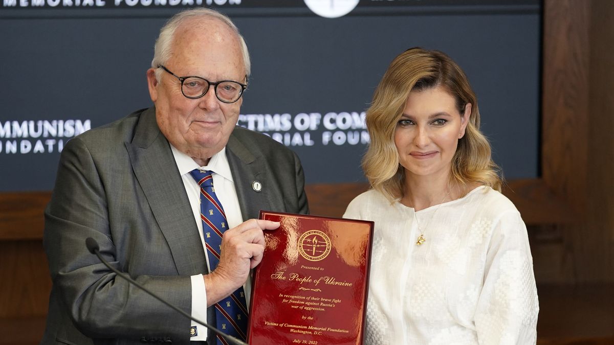La primera dama de Ucrania, Olena Zelenska.