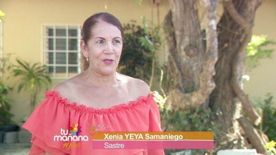 Confección de trajes de las reinas de Las Tablas