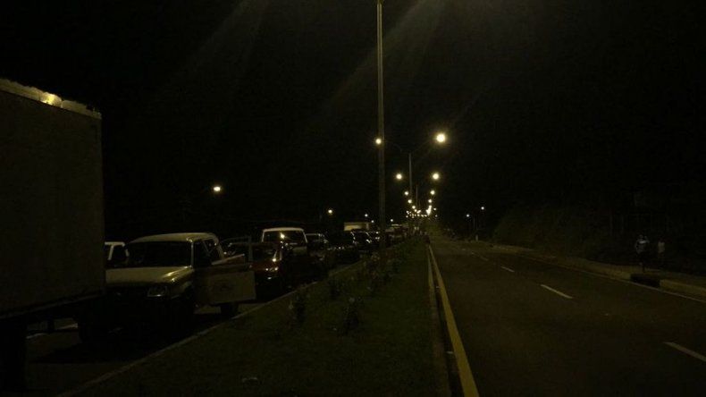 Reabren vía en Chiriquí tras varias horas de protesta y disturbios