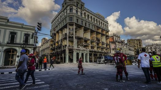 El hotel estaba cerrado a los huéspedes debido a la pandemia del coronavirus.
