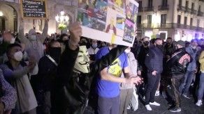 Manifestación anticoronavirus degenera en disturbios en Barcelona