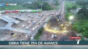 Trabajos en tramo colapsado en la vía Panamericana en Arraiján están en un 75%