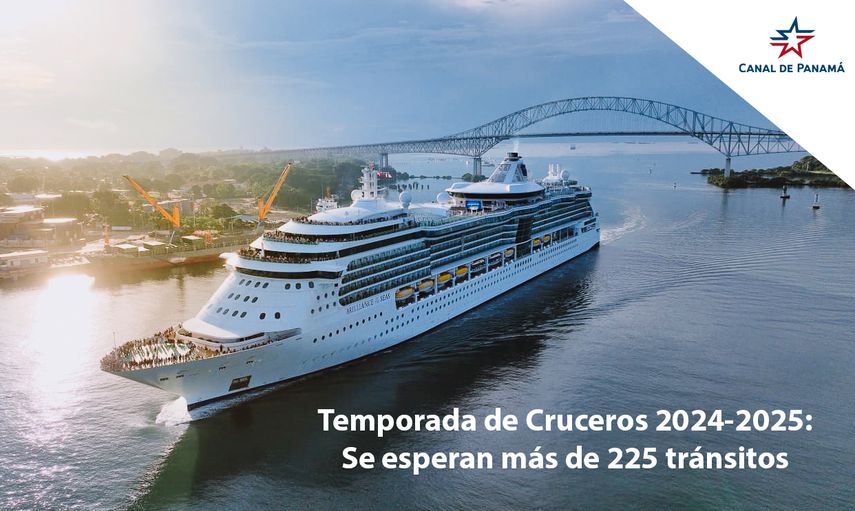 Canal de Panamá espera recibir 225 cruceros en la temporada 2024-25