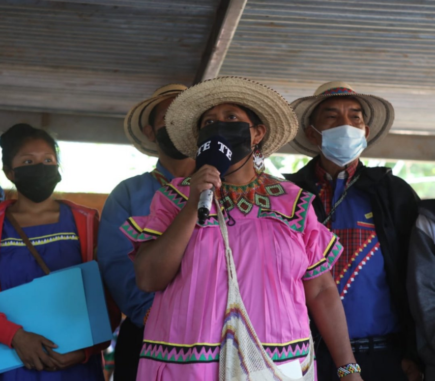 Cacica Elena Cruz Guerra.