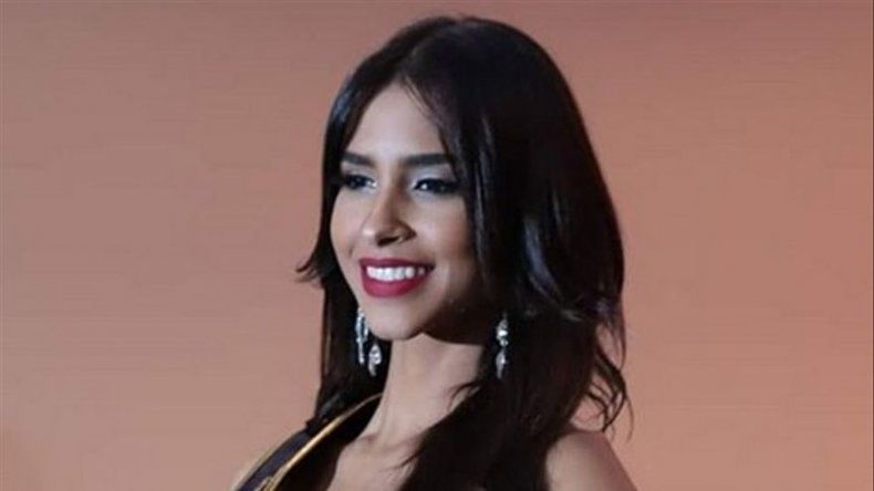 Carmen Jaramillo lista para la escogencia del traje típico en Miss Continentes Unidos