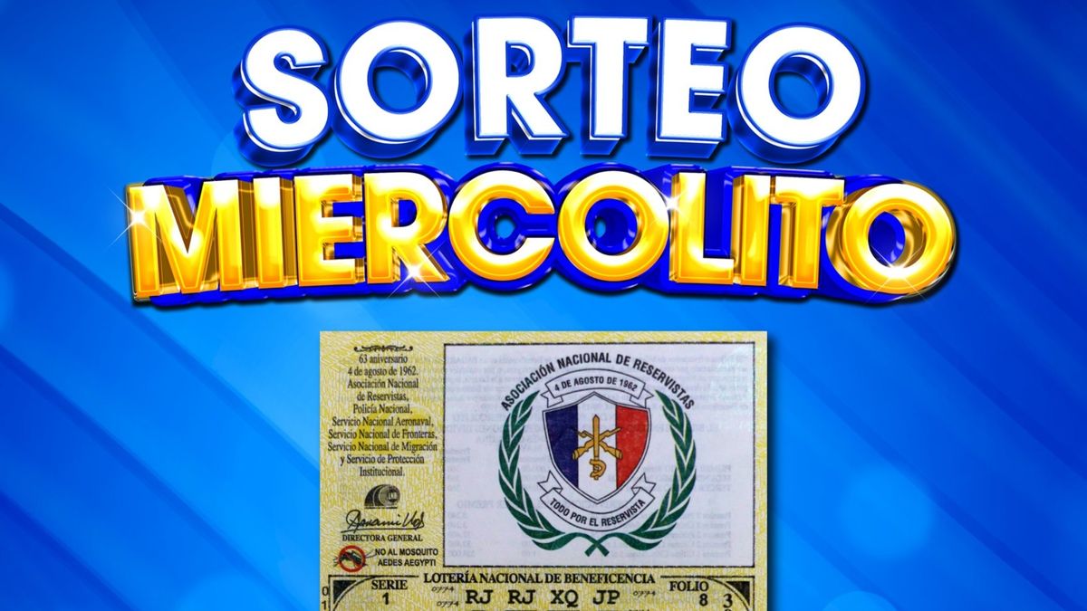  Resultados del sorteo miercolito de la Lotería Nacional este 6 de agosto del 2025