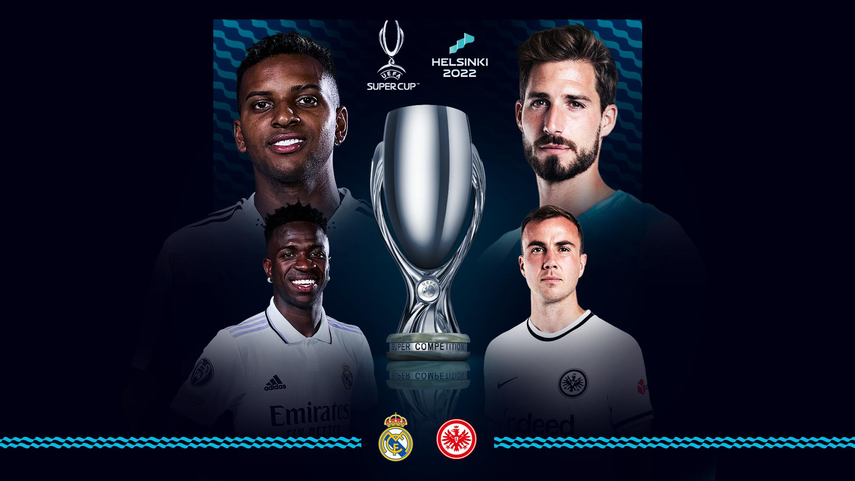 El Real Madrid, buscará su quinta corona frente a un Eintracht Franfurk que llega con el deseo de salir victorioso en la final de la Supercopa de Europa 2022