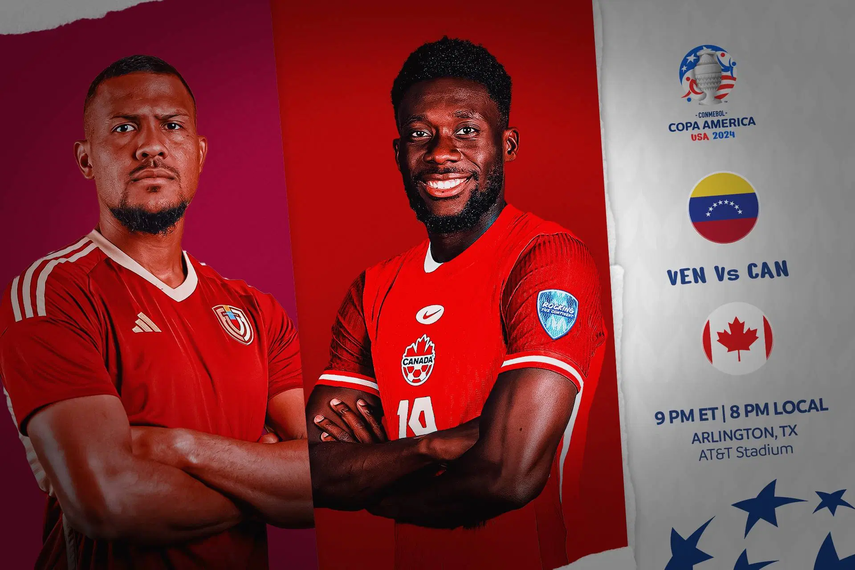Dónde ver Venezuela vs. Canadá En Vivo: Cuartos de Final de la Copa América 2024.