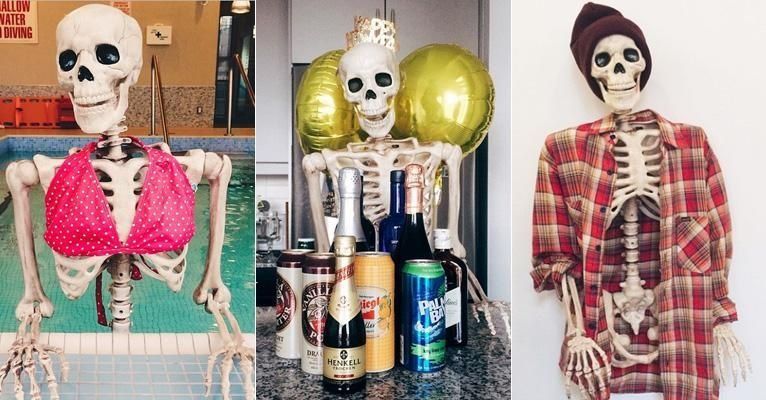 Conozca a Skellie, el esqueleto fashionista