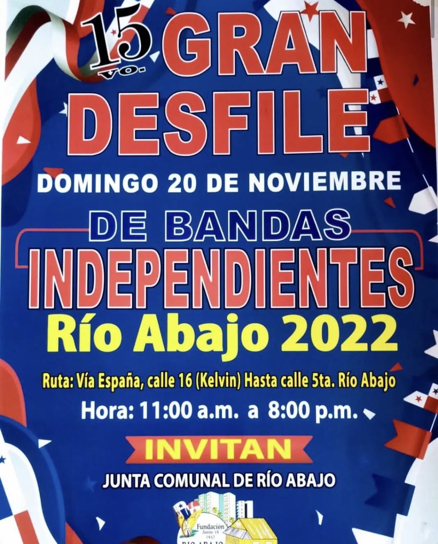 Bandas independientes: conoce la ruta del desfile en Río Abajo.