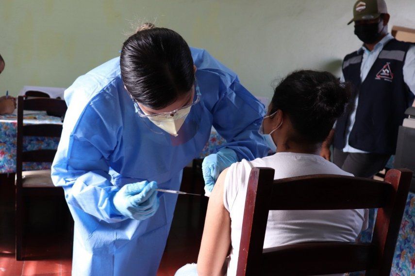 Jornada de vacunación contra covid-19 en Panamá.